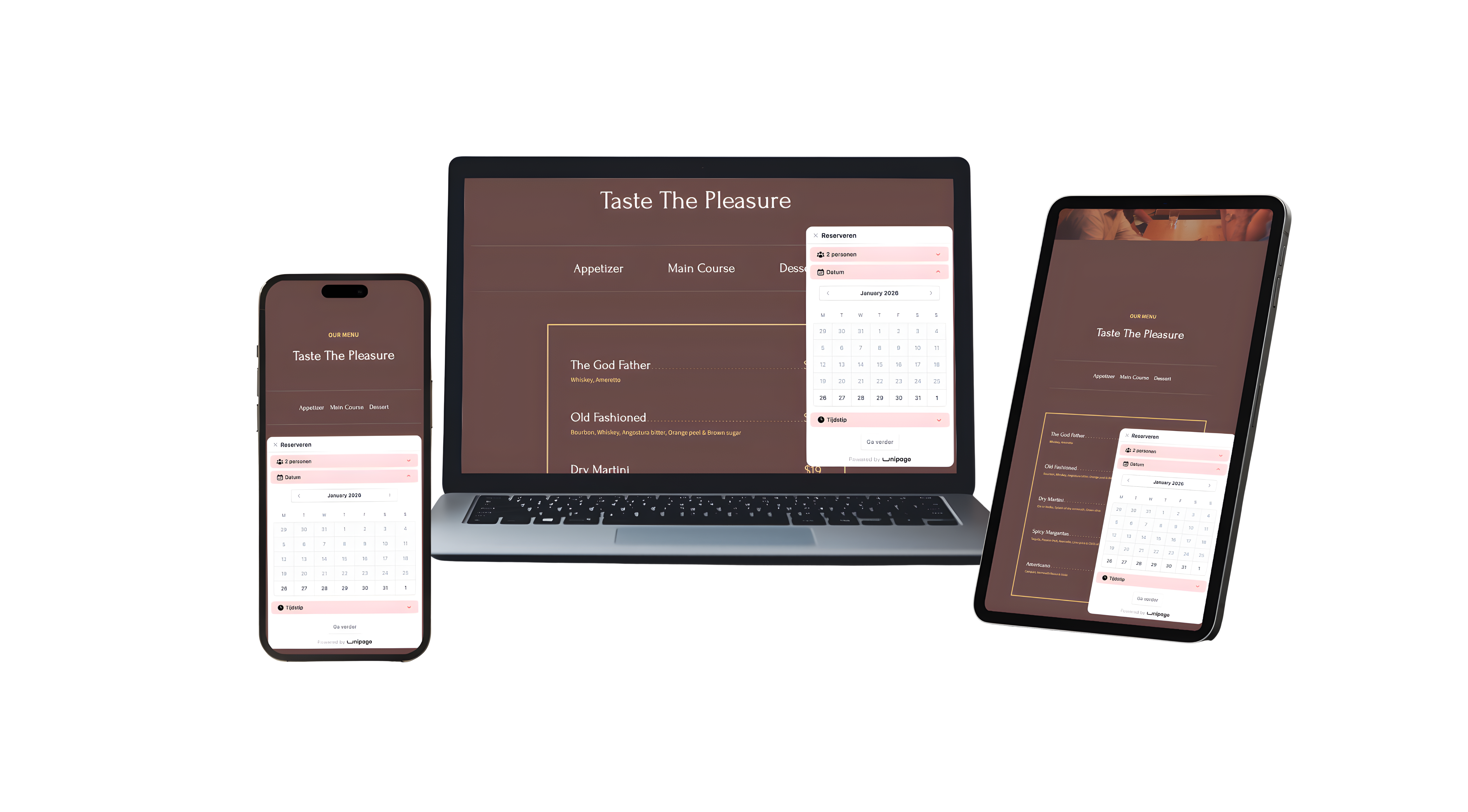 Nooit meer een gemiste reservatie. Laat gasten 24/7 reserveren voor jouw restaurant.